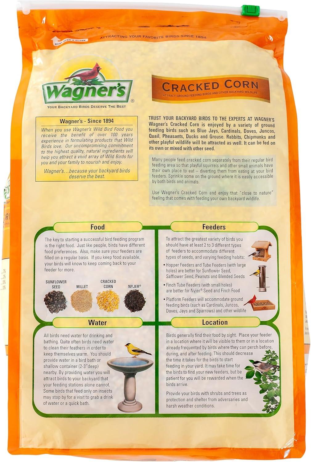 image:imageWagners 18542 Cracked Corn Wild Bird Food 10Pound Bag10Pound Bag