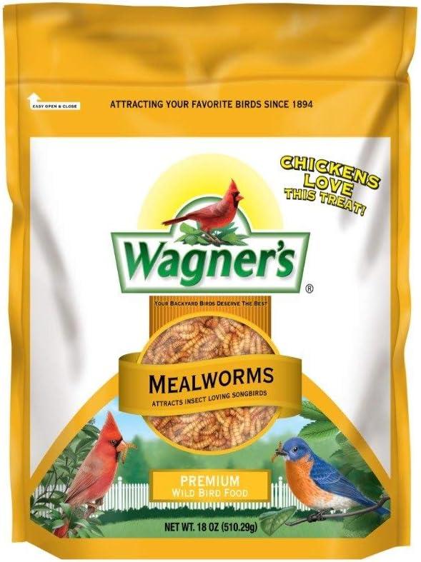image:imageWagners 58005 Mealworms Wild Bird Food 18Ounce BagBird Food