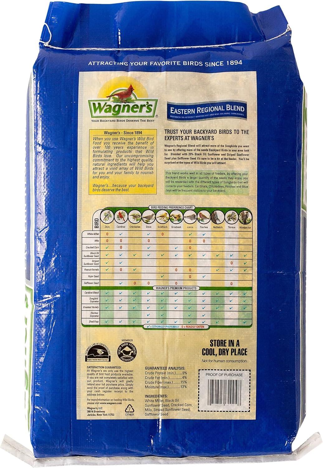 image:imageWagners 62011 Eastern Regional Blend Wild Bird Food 8Pound Bag20 Pound Pack of 1