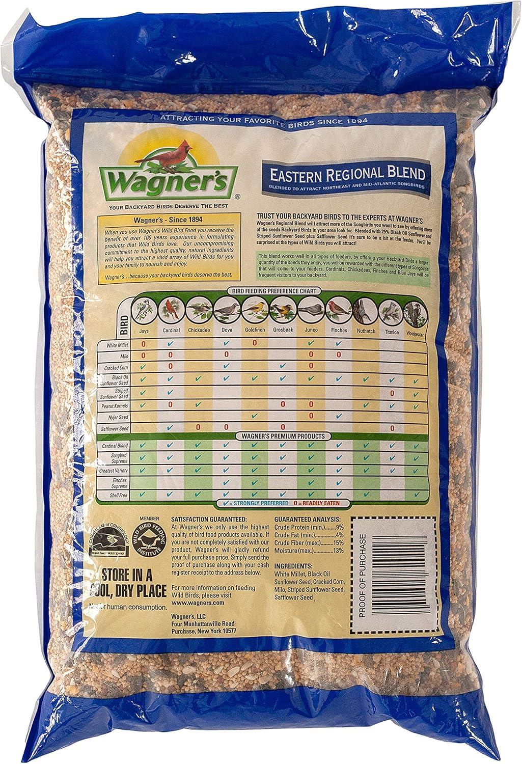 image:imageWagners 62011 Eastern Regional Blend Wild Bird Food 8Pound Bag8 Pound Pack of 2