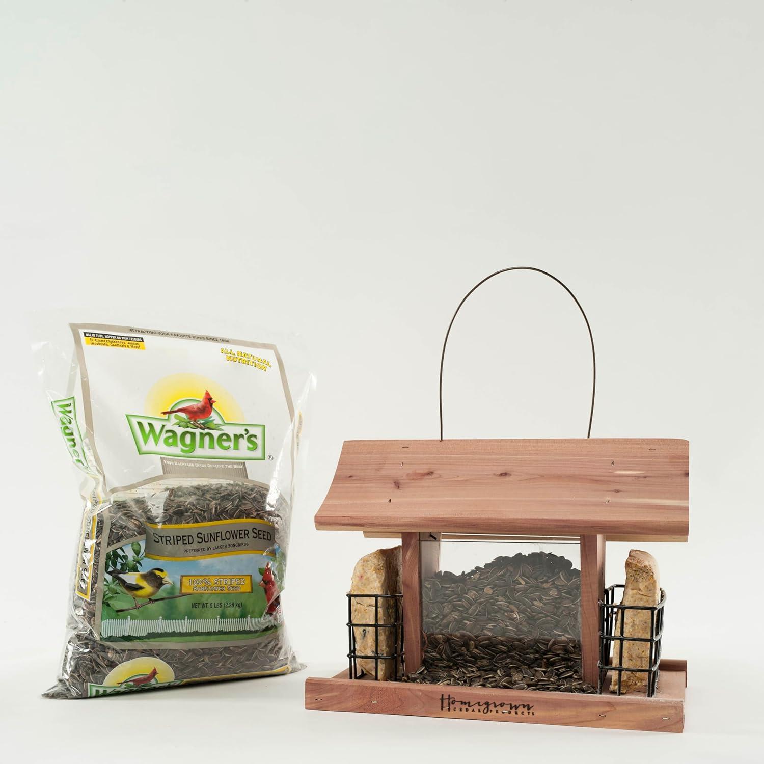 image:imageWagners 62028 Striped Sunflower Seed Wild Bird Food 5Pound Bag