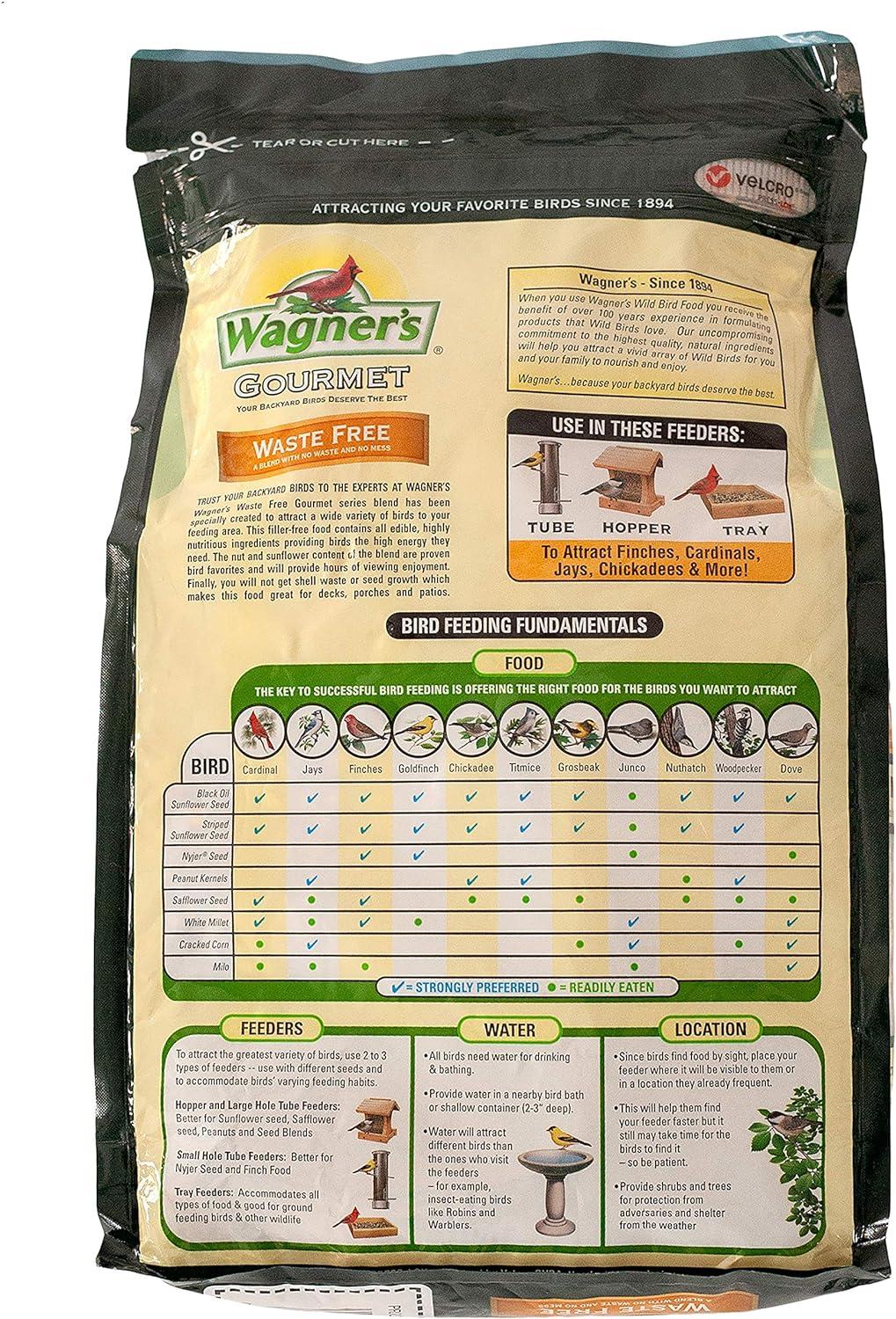 image:imageWagners 82056 Gourmet Waste Free Wild Bird Food 5Pound Bag1Pack