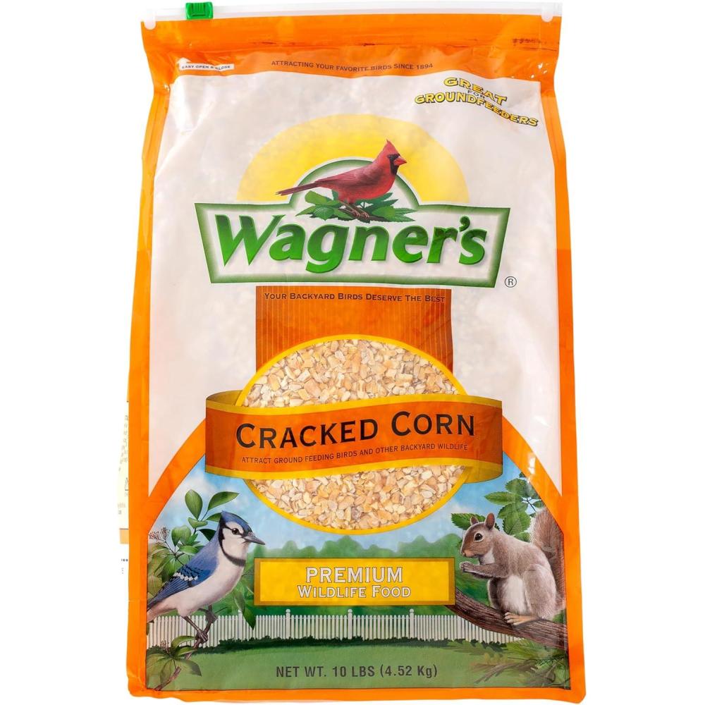 image:imageWagners 18542 Cracked Corn Wild Bird Food 10Pound Bag10Pound Bag