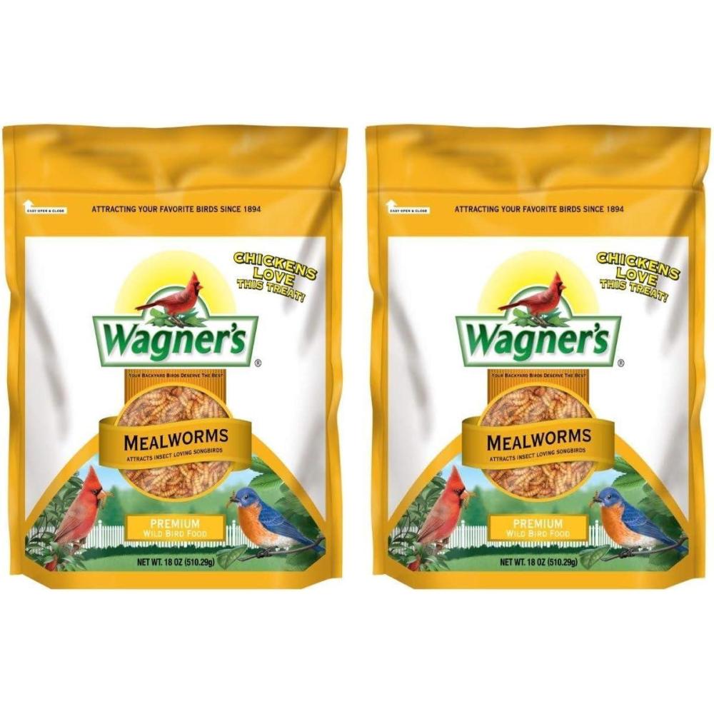 image:imageWagners 58005 Mealworms Wild Bird Food 18Ounce BagBird Food