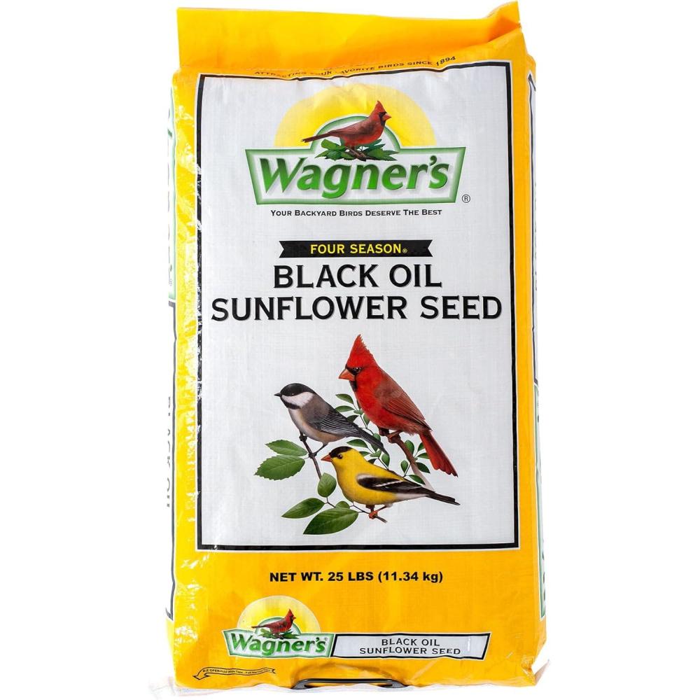 image:imageWagners 76027 Black Oil Sunflower Wild Bird Food 25Pound Bag